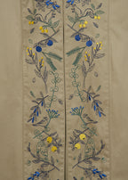 Embroidery Long Sleeve Gown (Warm Forest)