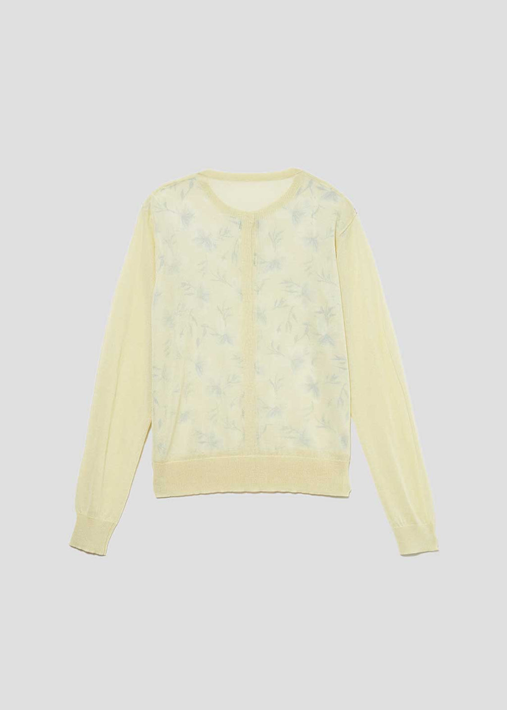 Sheer Long Sleeve Cardigan (Shimaenaga Flowers)