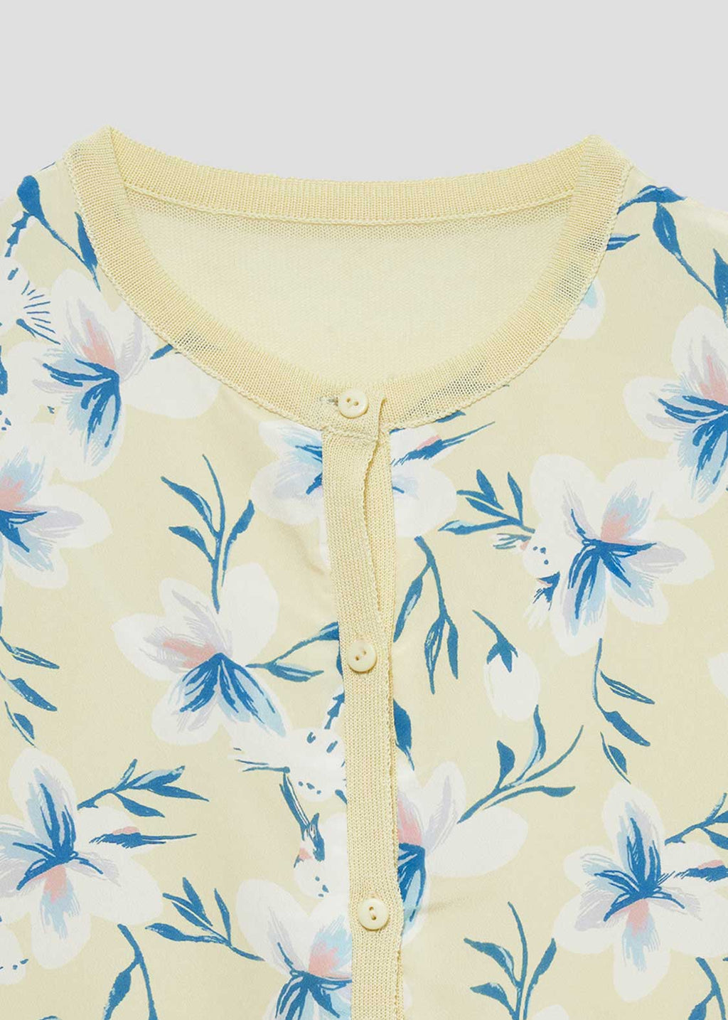 Sheer Long Sleeve Cardigan (Shimaenaga Flowers)