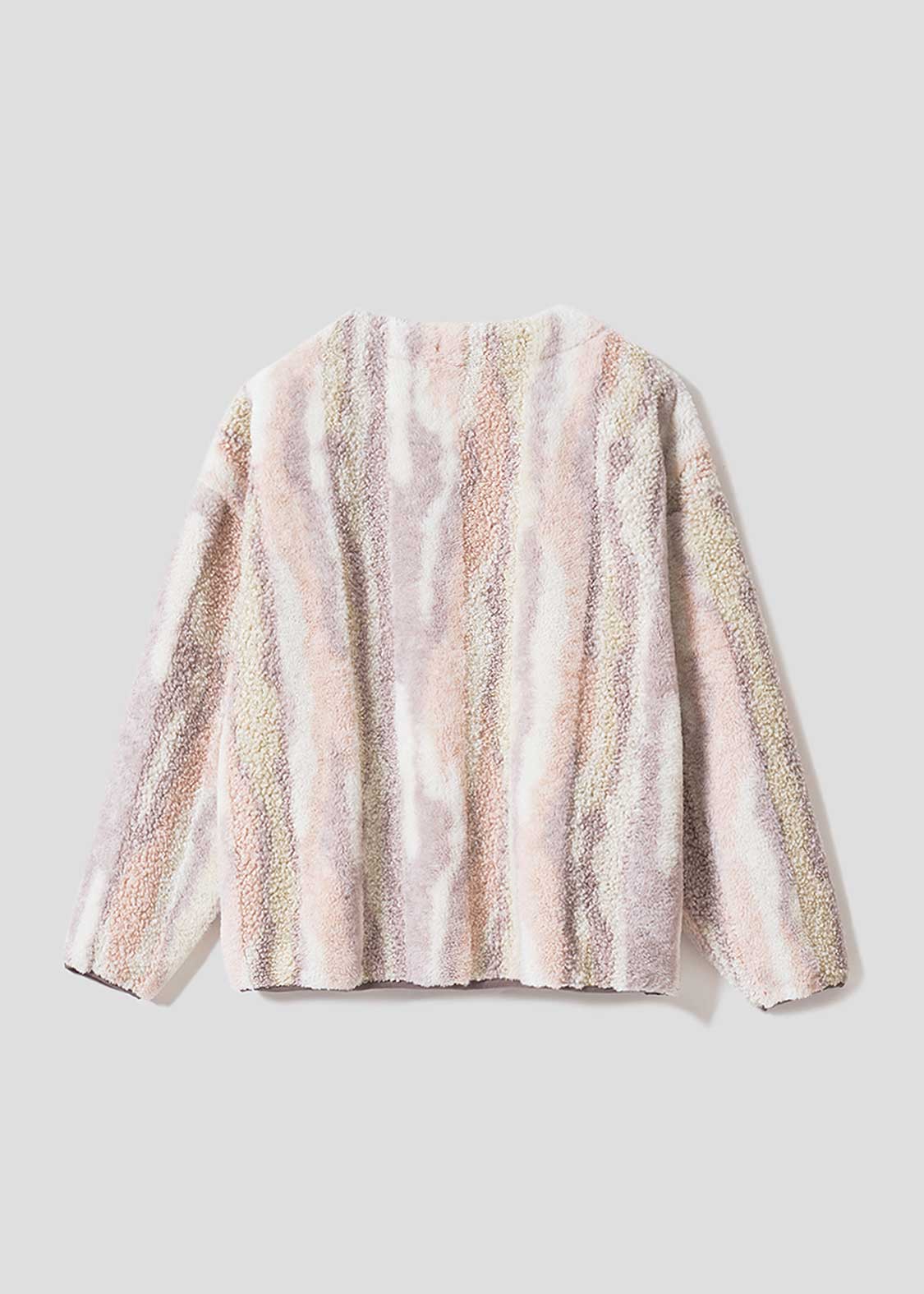 Nagasugiru Inu | Mixed Boa Cardigan