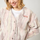Nagasugiru Inu | Mixed Boa Cardigan