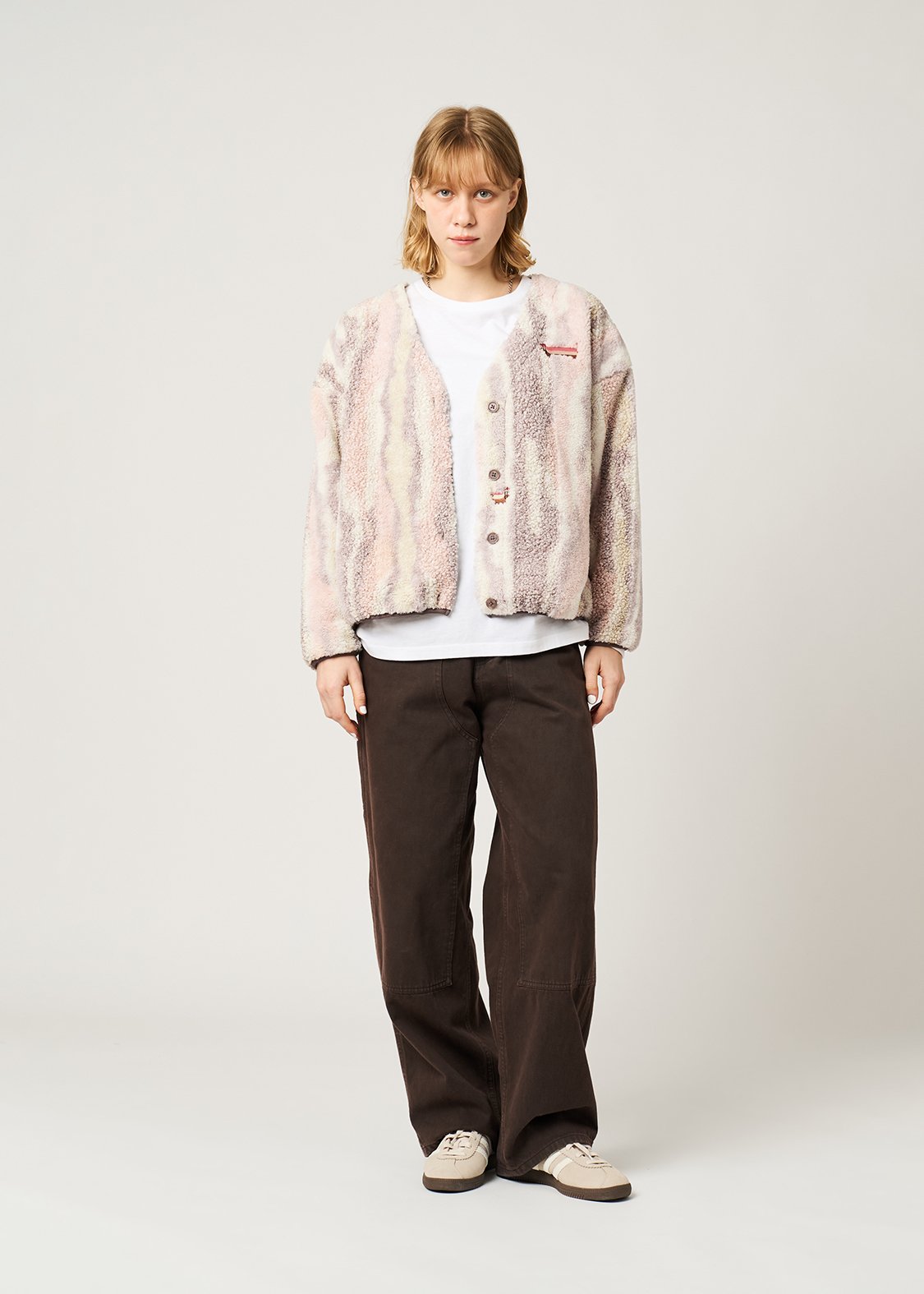 Nagasugiru Inu | Mixed Boa Cardigan