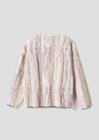 Nagasugiru Inu | Mixed Boa Cardigan