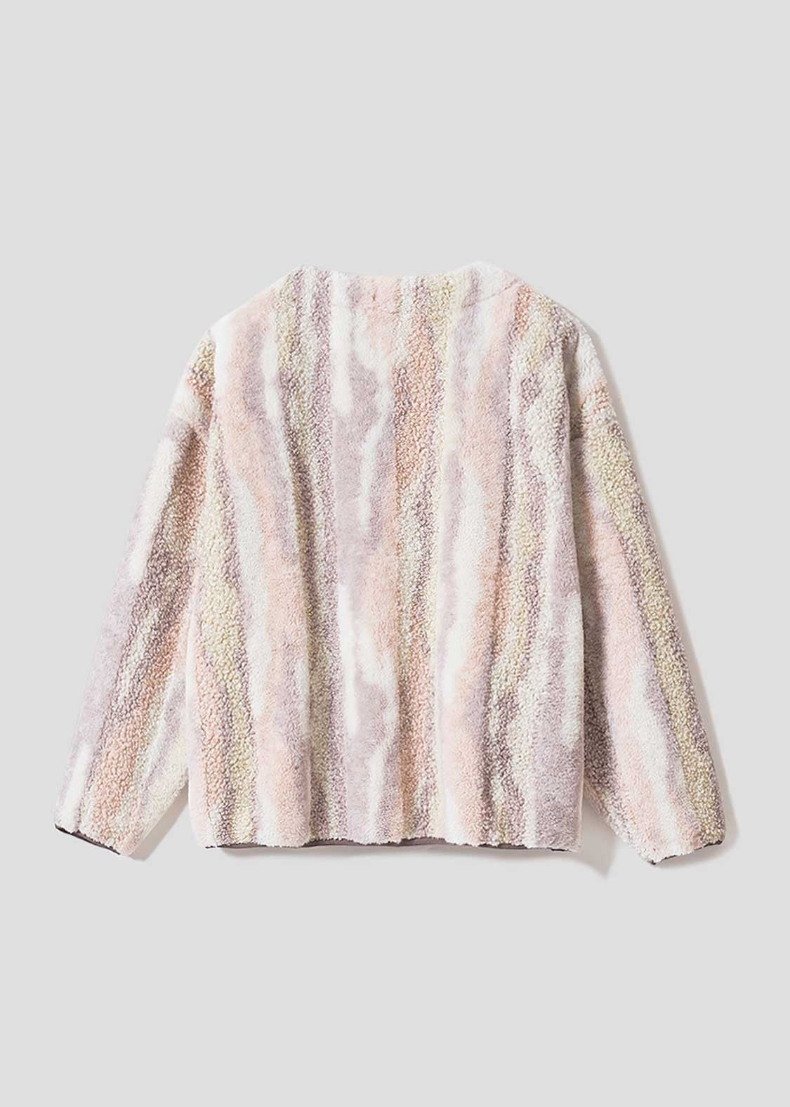Nagasugiru Inu | Mixed Boa Cardigan