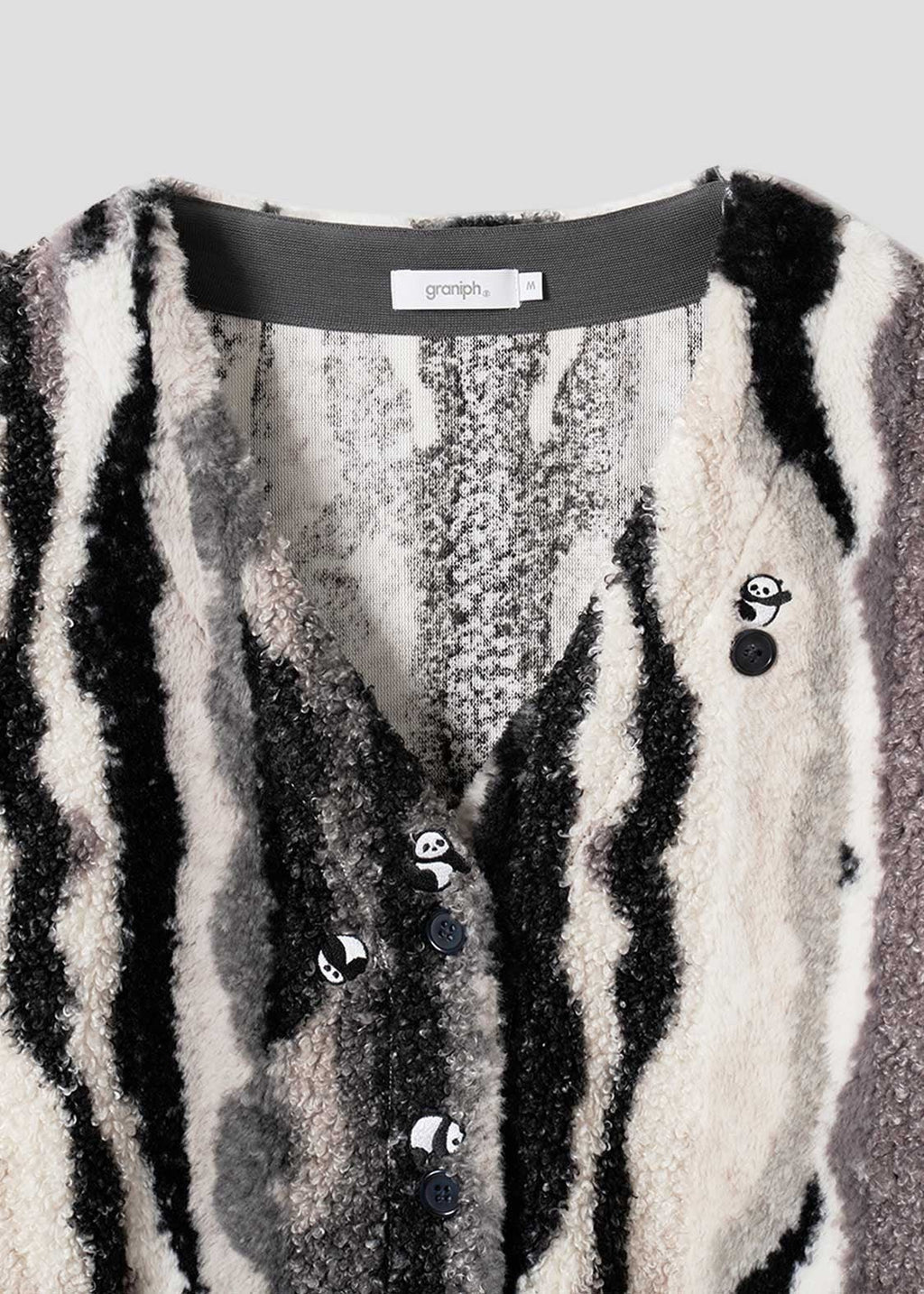 Rolling Pandas | Mixed Boa Cardigan