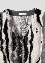Rolling Pandas | Mixed Boa Cardigan