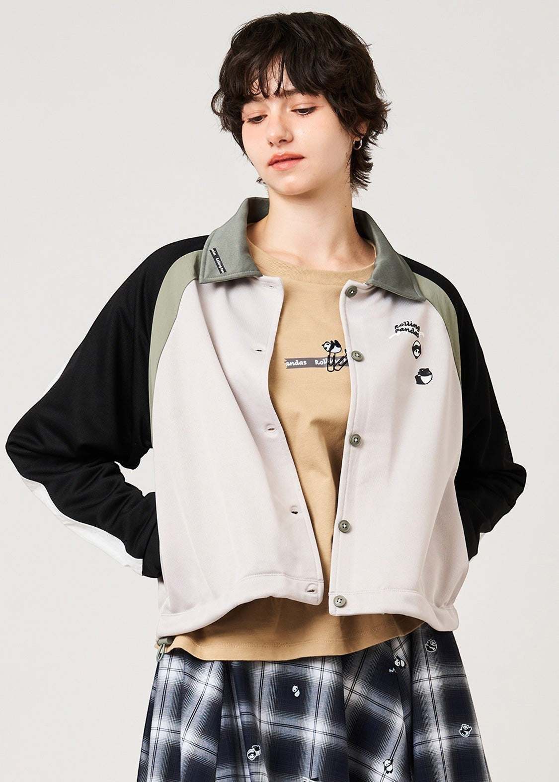 Rolling Pandas Library | Collared Cardigan