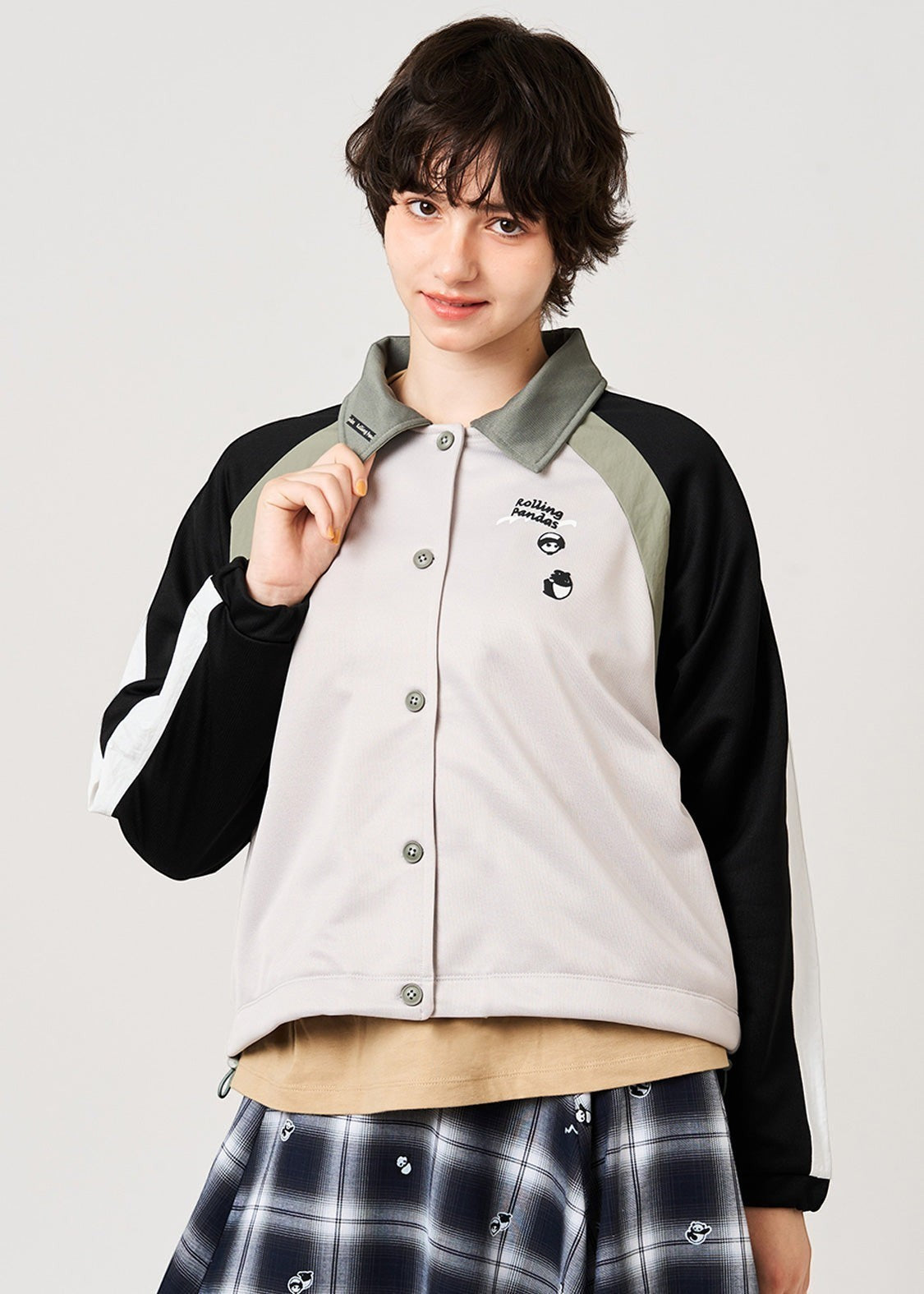 Rolling Pandas Library | Collared Cardigan