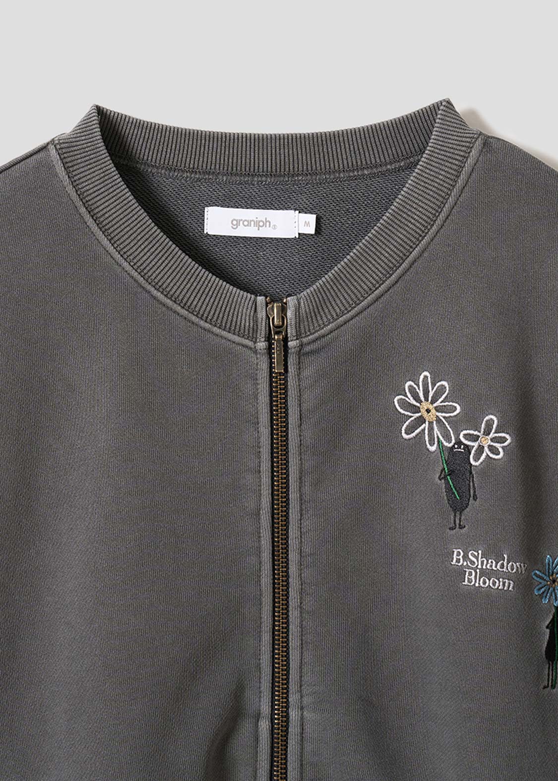 Beautiful Shadow Bloom DRK | Fleece Crew Neck Cardigan