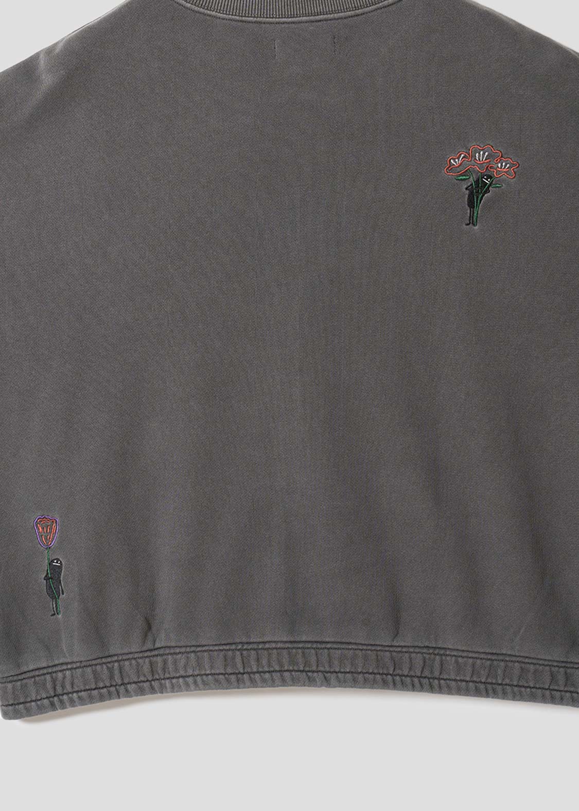 Beautiful Shadow Bloom DRK | Fleece Crew Neck Cardigan
