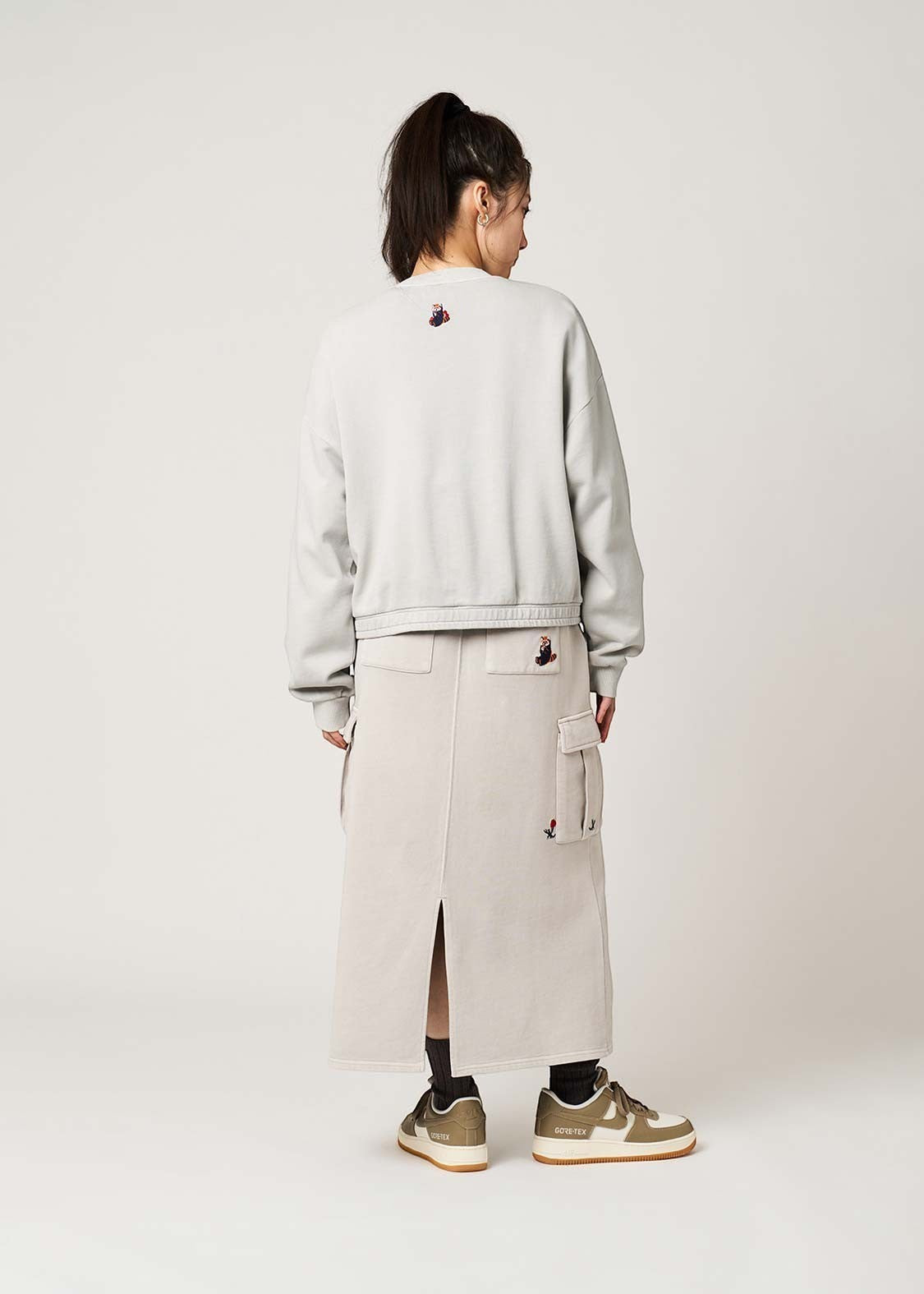 Ikaku Noringo | Fleece Crew Neck Cardigan