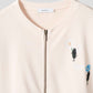 Beautiful Shadow Bloom | Fleece Crew Neck Cardigan