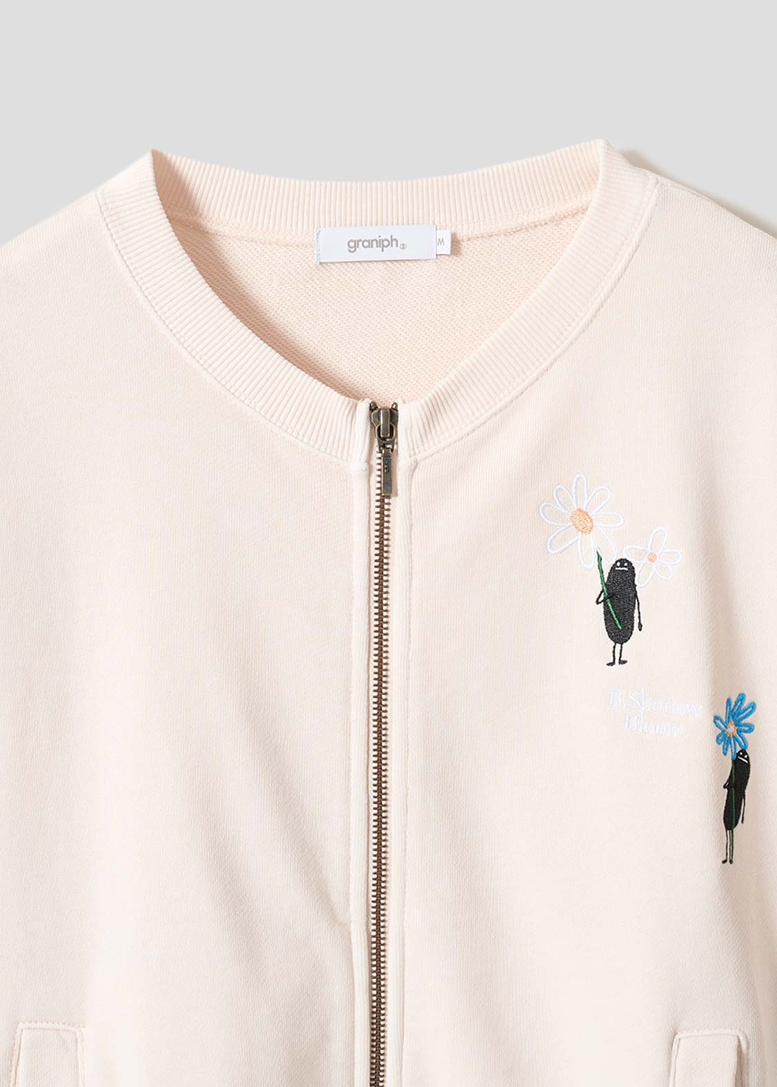 Beautiful Shadow Bloom | Fleece Crew Neck Cardigan