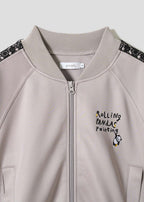 Rolling Pandas Painting | Lace Short Blouson