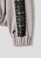 Rolling Pandas Painting | Lace Short Blouson