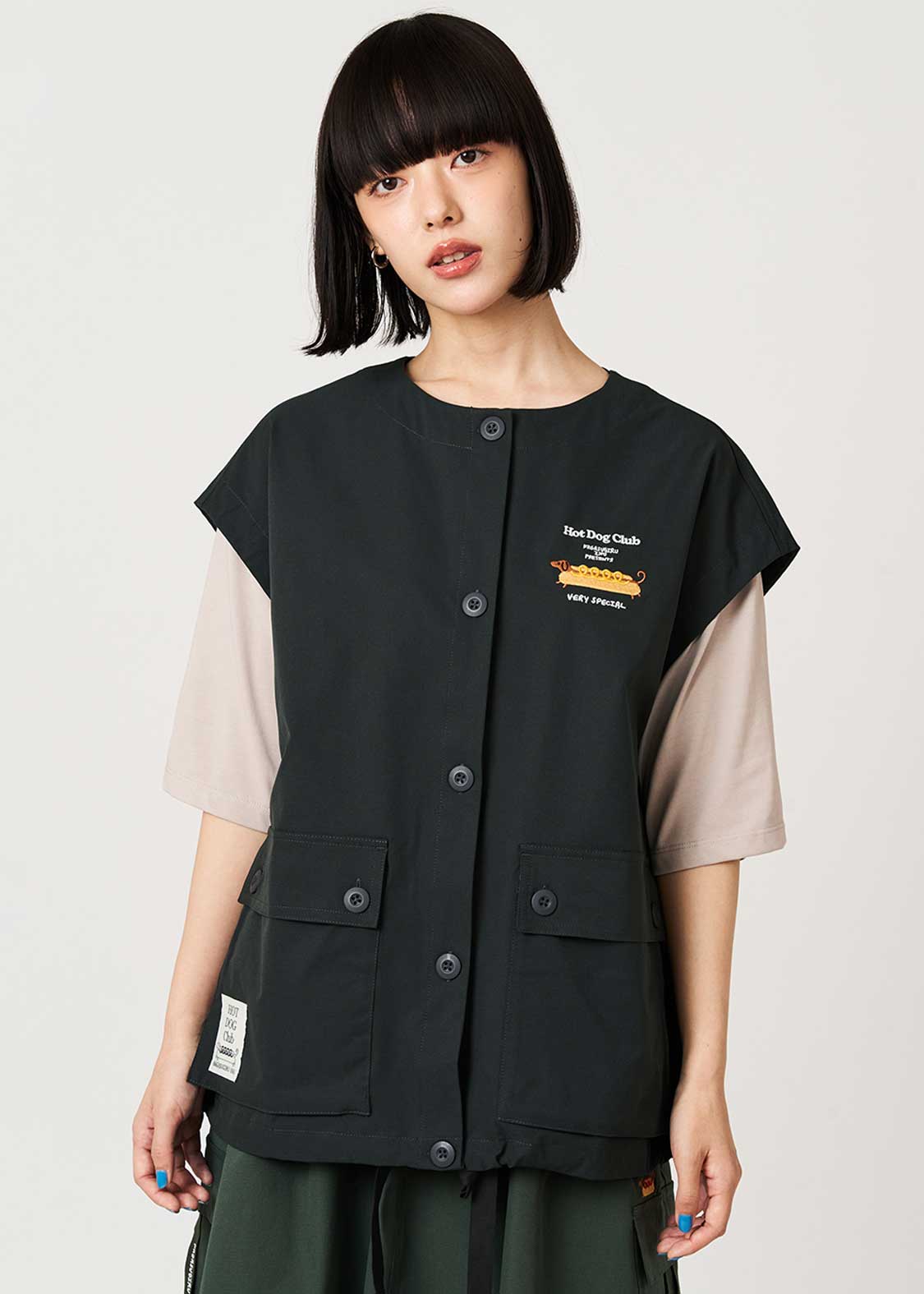Nagasugiru Inu Meets Hot Dog | Vest