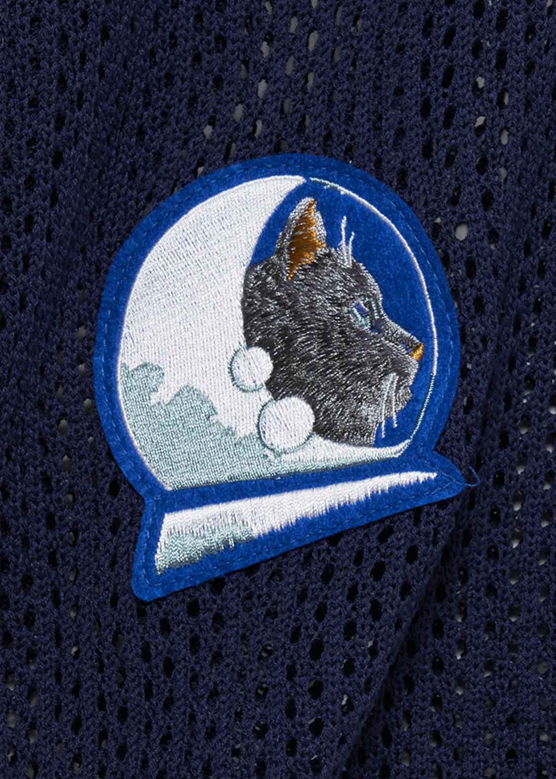 Washable Mesh Half Sleeve Knit Tee (ASTRO CAT)