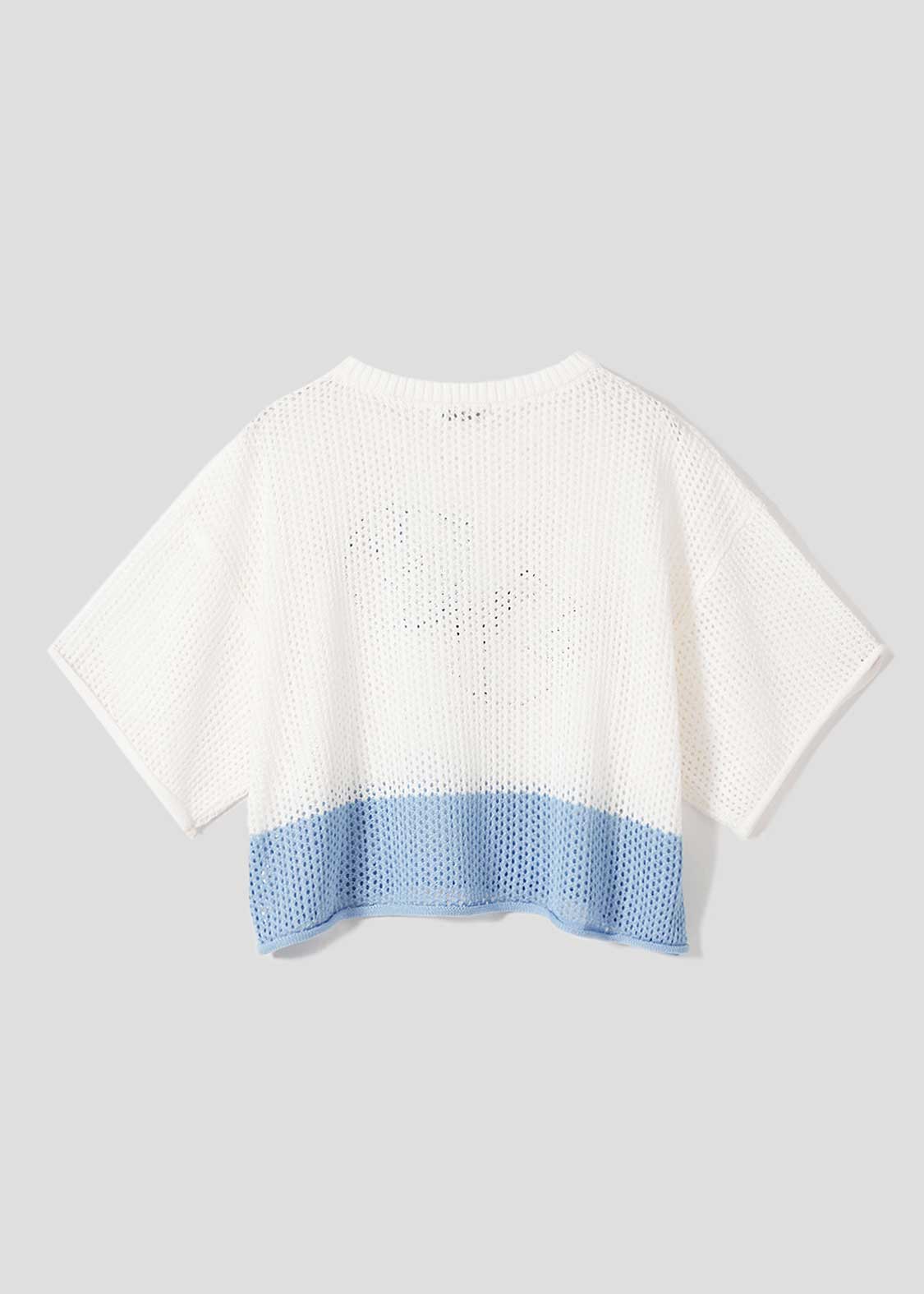 Mesh Knit Short Sleeve Tee (Rolling Pandas)