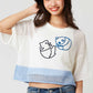 Mesh Knit Short Sleeve Tee (Rolling Pandas)