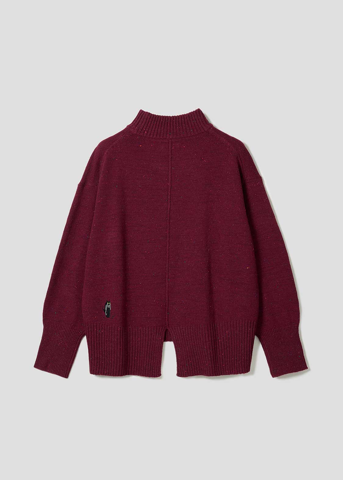 Neko Kaburi Beautiful Shadow | Coloured Nep High Neck Knit