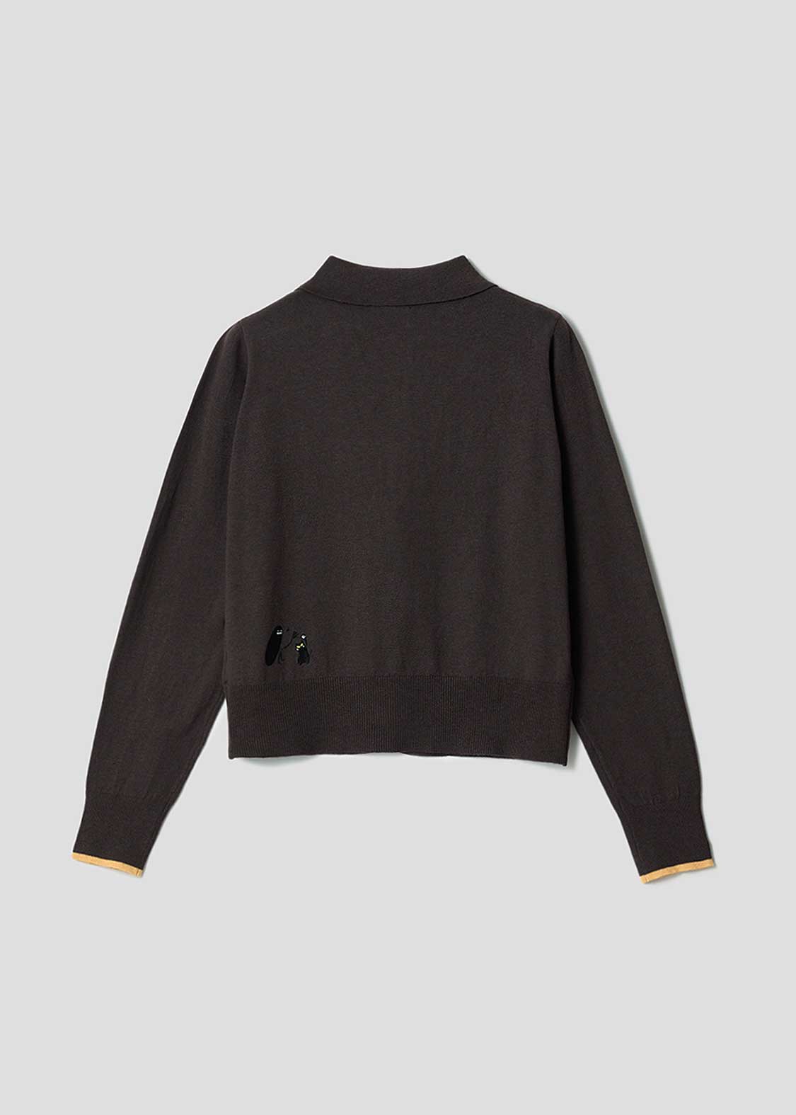 Nekokaburi Beautiful Shadow | Collared Knit Cardigan