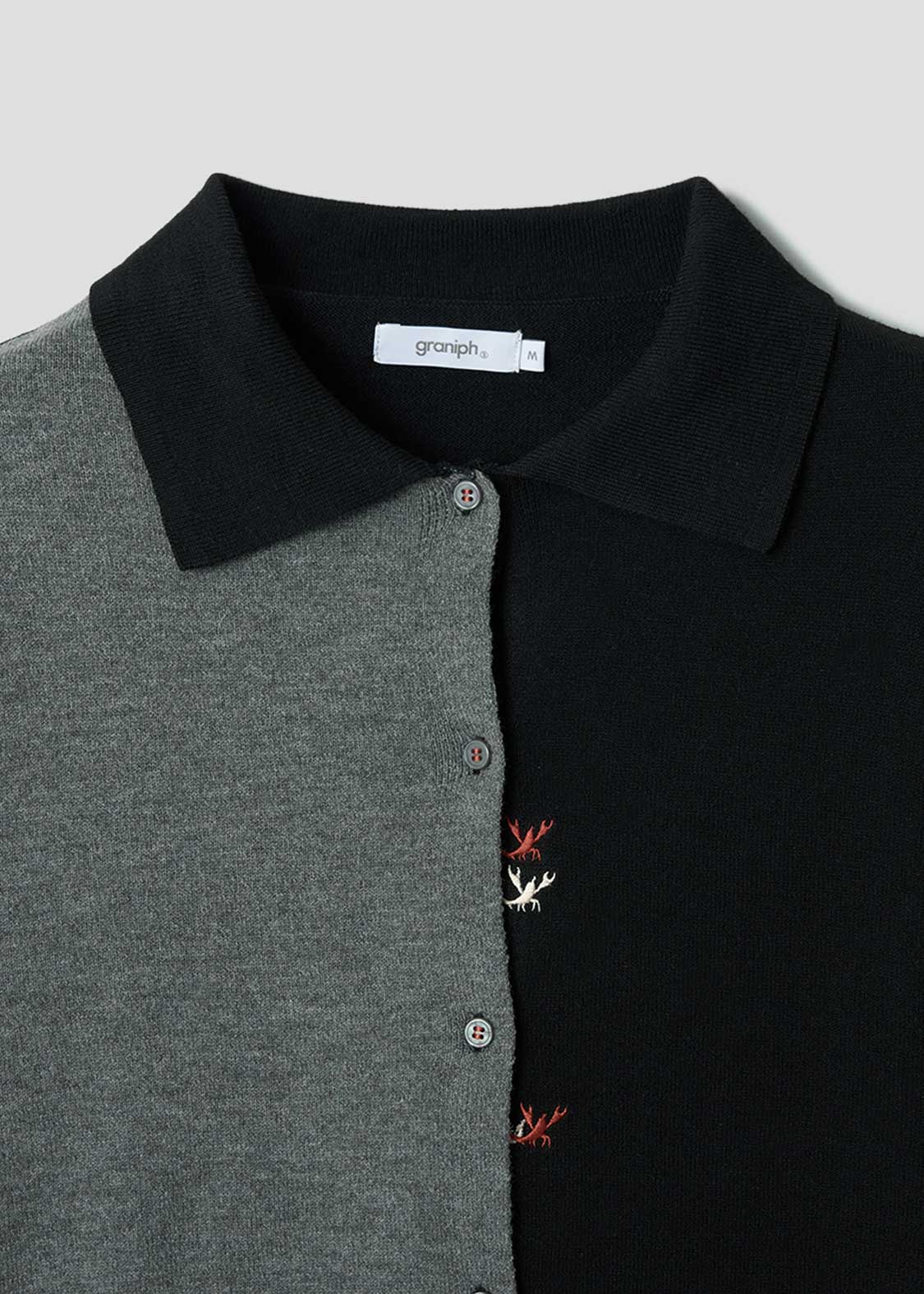 Ikaku Crayfish | Collared Knit Cardigan