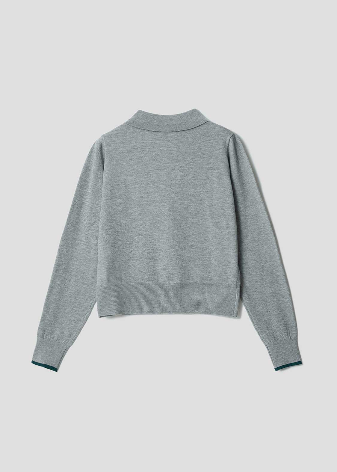 Rolling Pandas Party | Collared Knit Cardigan