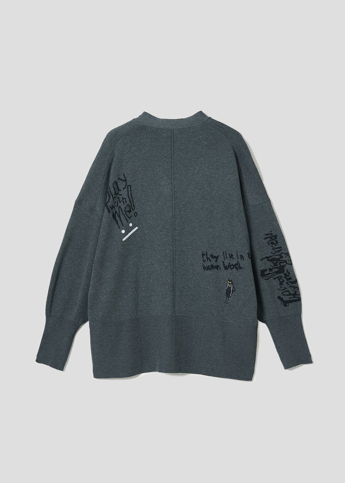 Neko Kaburi Beautiful Shadow | V-Neck Knit Cardigan