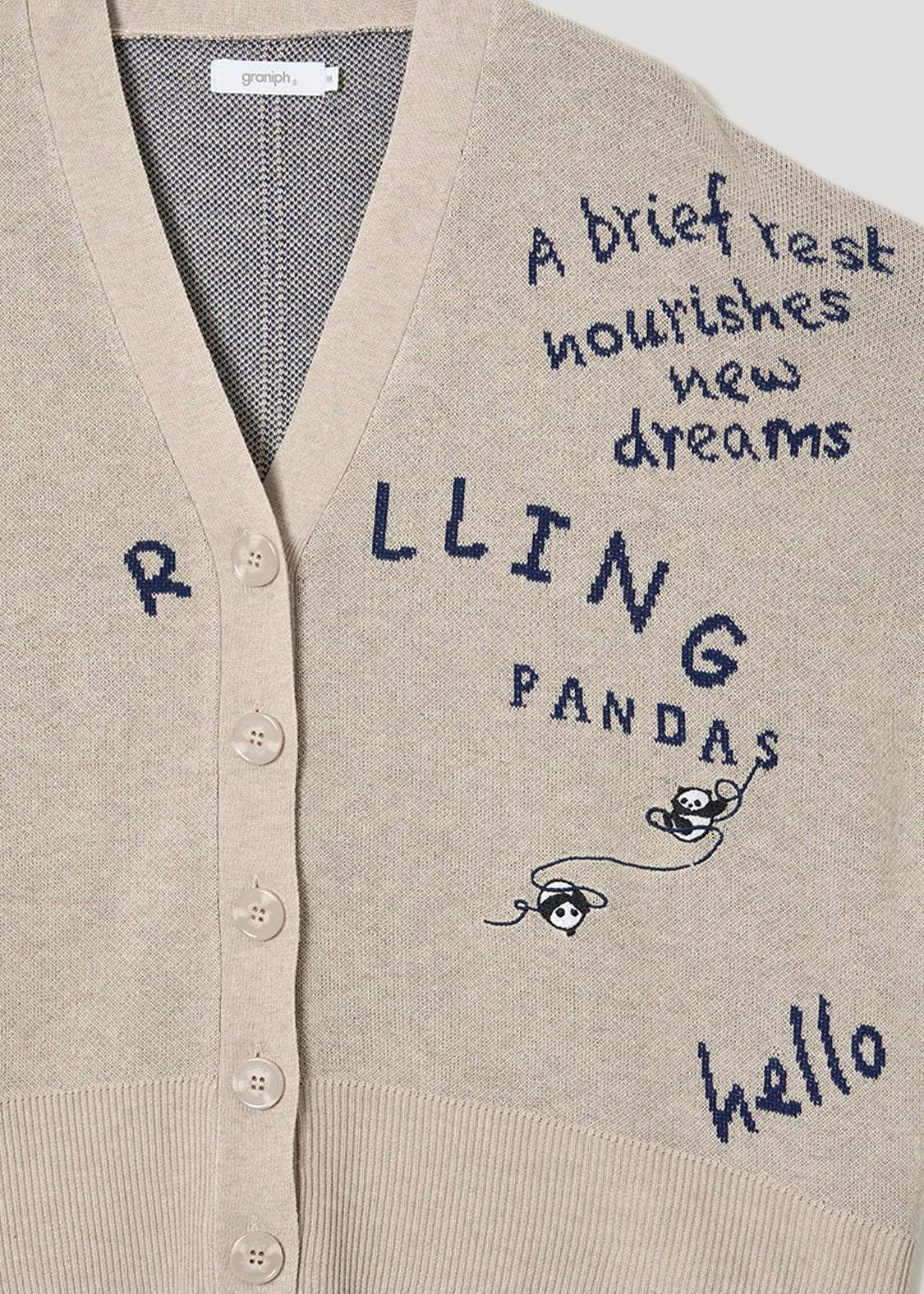 Rolling Pandas Kate | V-Neck Knit Cardigan
