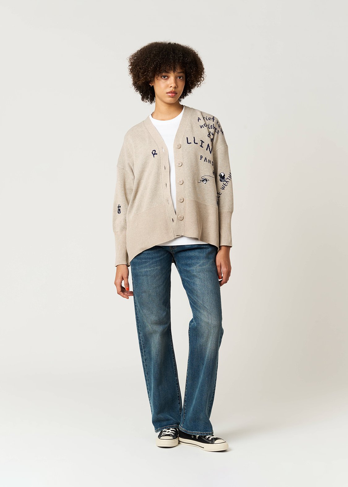 Rolling Pandas Kate | V-Neck Knit Cardigan