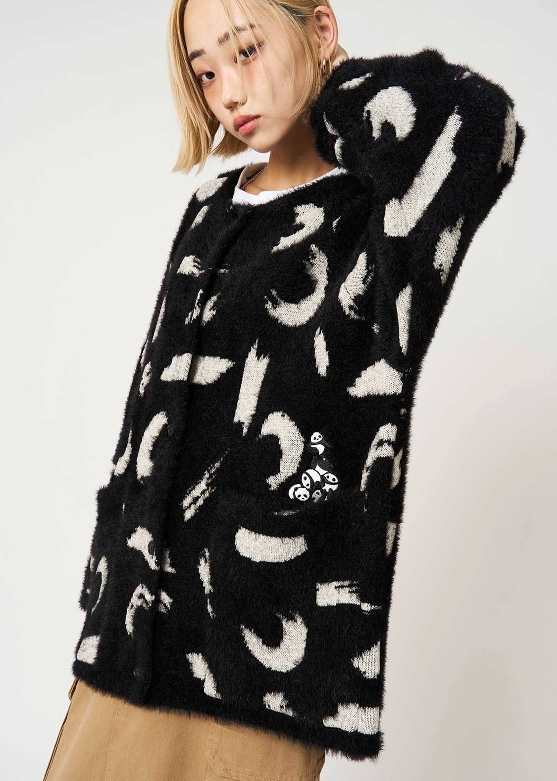 Rolling Pandas | Shaggy Cardigan