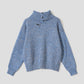 Beautiful Shadow Zoom | High-Neck Knit