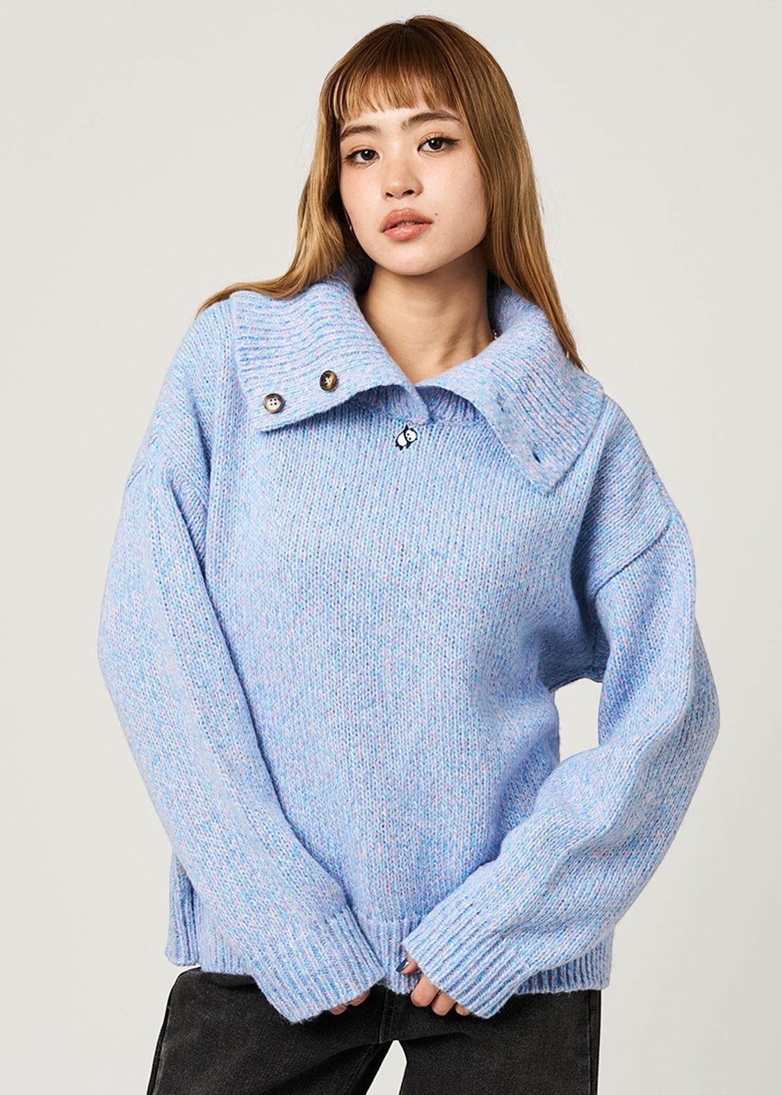 Rolling Pandas | High-Neck Knit