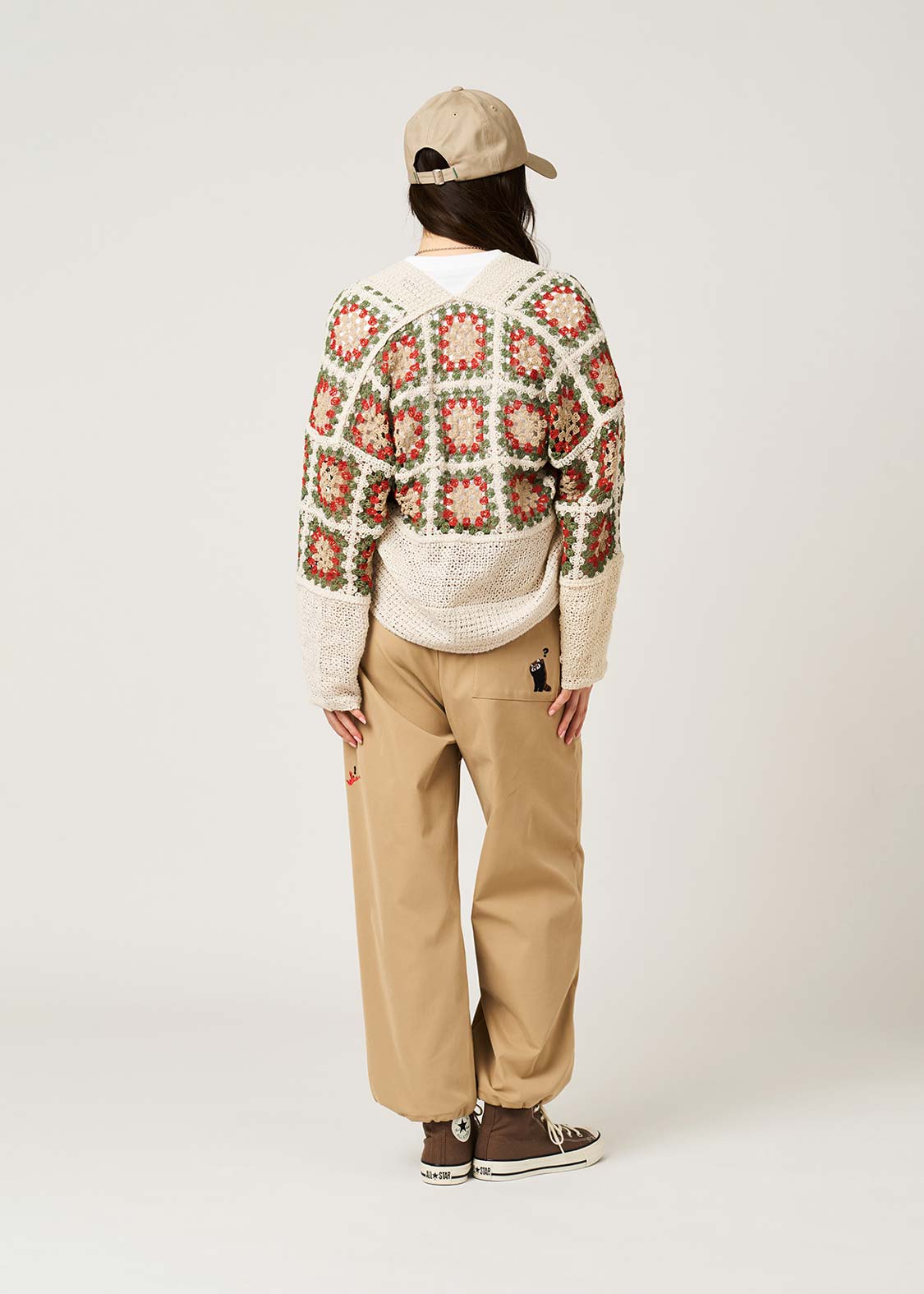 Ikaku Bikkuri Hatena | Crochet Short Knit Cardigan