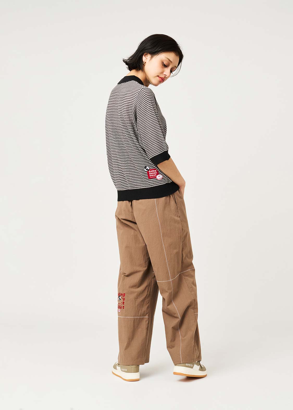 Rolling Panda'S Donuts | Knit Polo Shirt