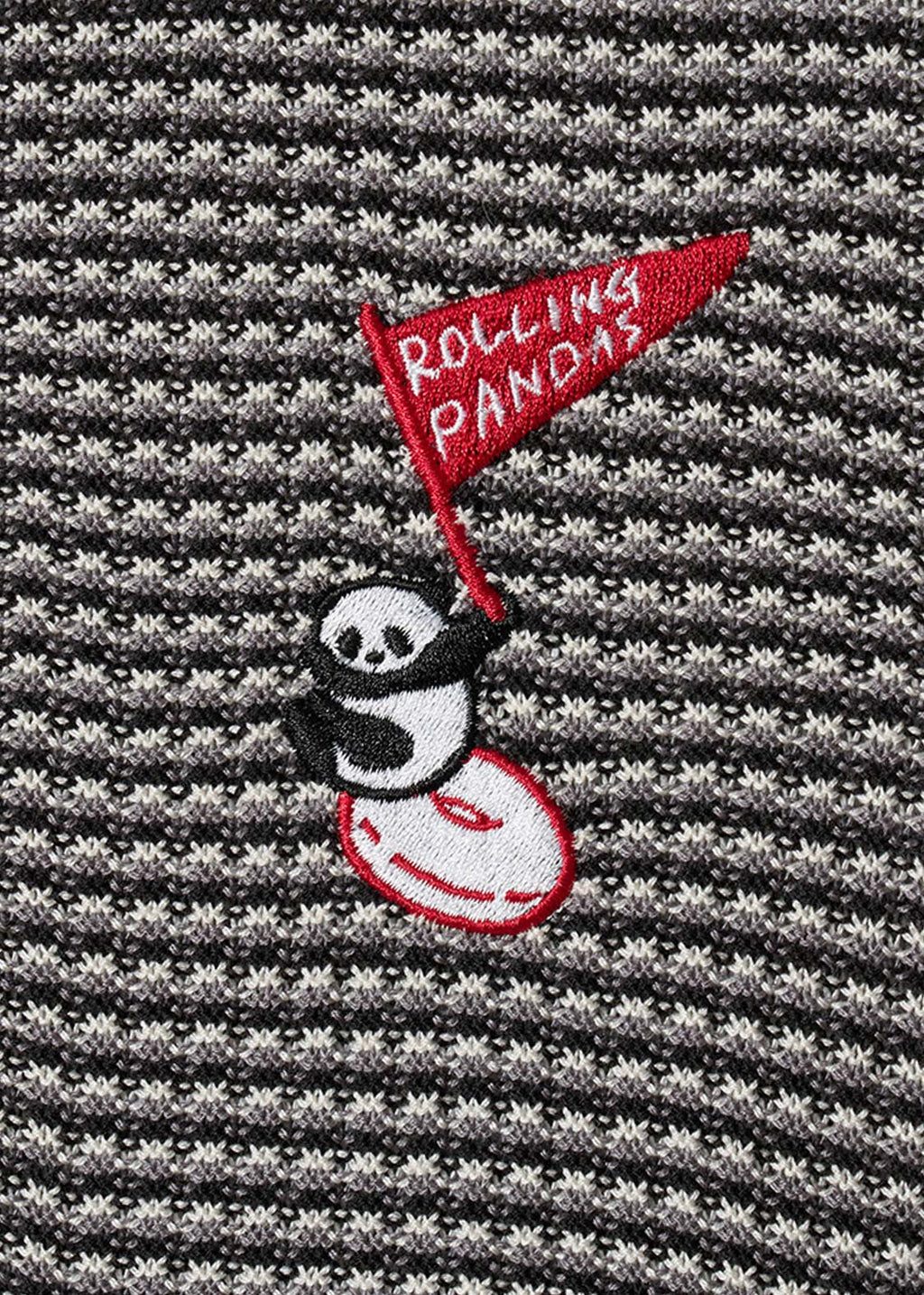 Rolling Panda'S Donuts | Knit Polo Shirt