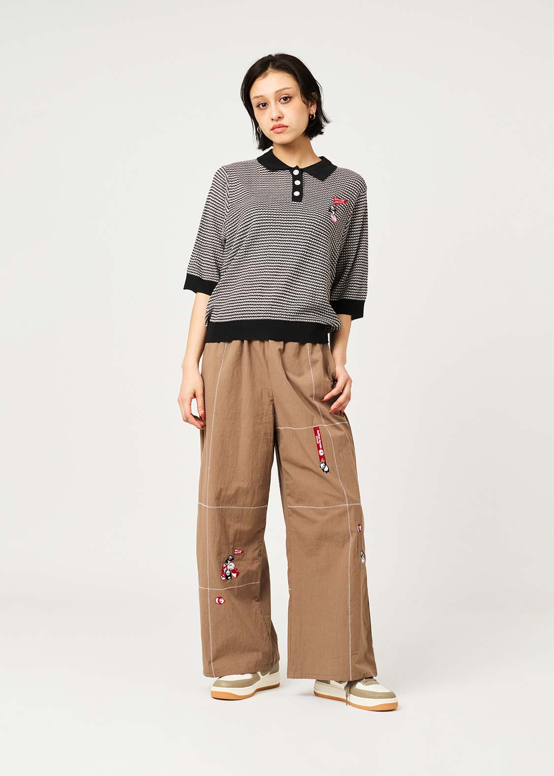 Rolling Panda'S Donuts | Knit Polo Shirt