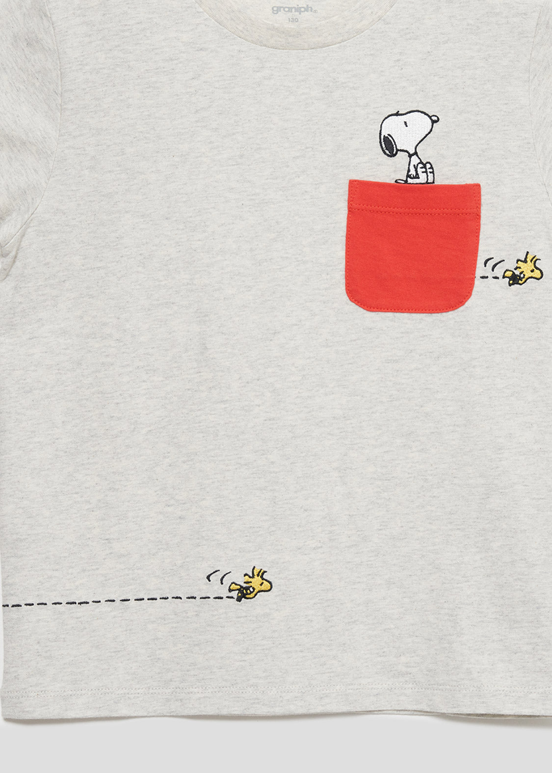 Peanuts Short Sleeve Tee  (Peanuts_Woodstock Flying) - Kids