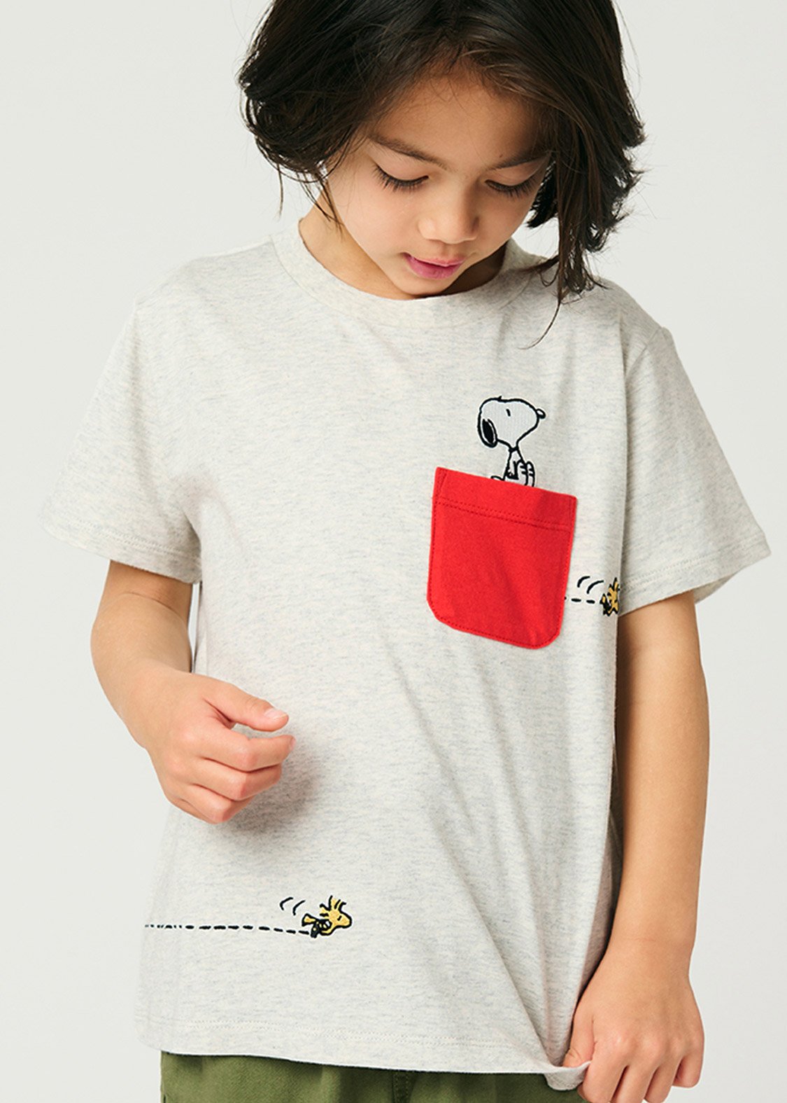 Peanuts Short Sleeve Tee  (Peanuts_Woodstock Flying) - Kids