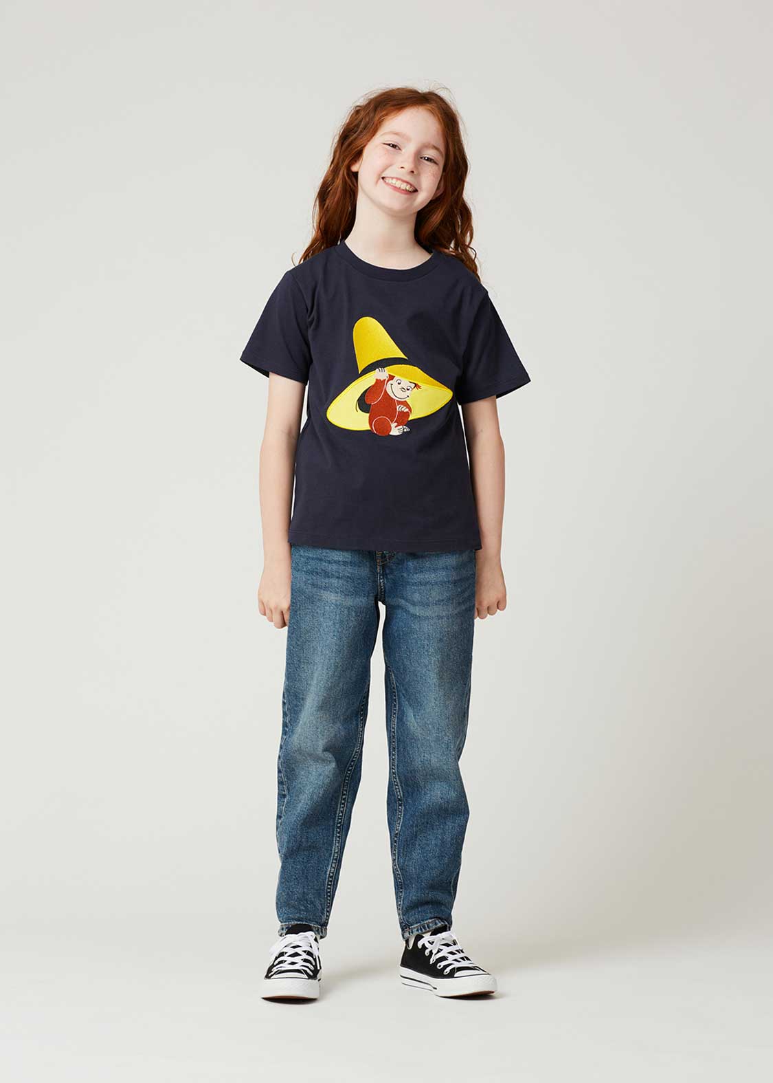 Curious George Short Sleeve Tee (Curious George_Yellow hat) - Kids