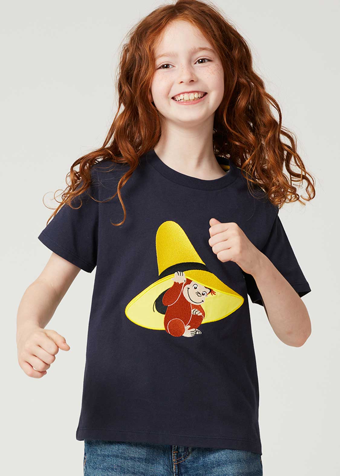 Curious George Short Sleeve Tee (Curious George_Yellow hat) - Kids