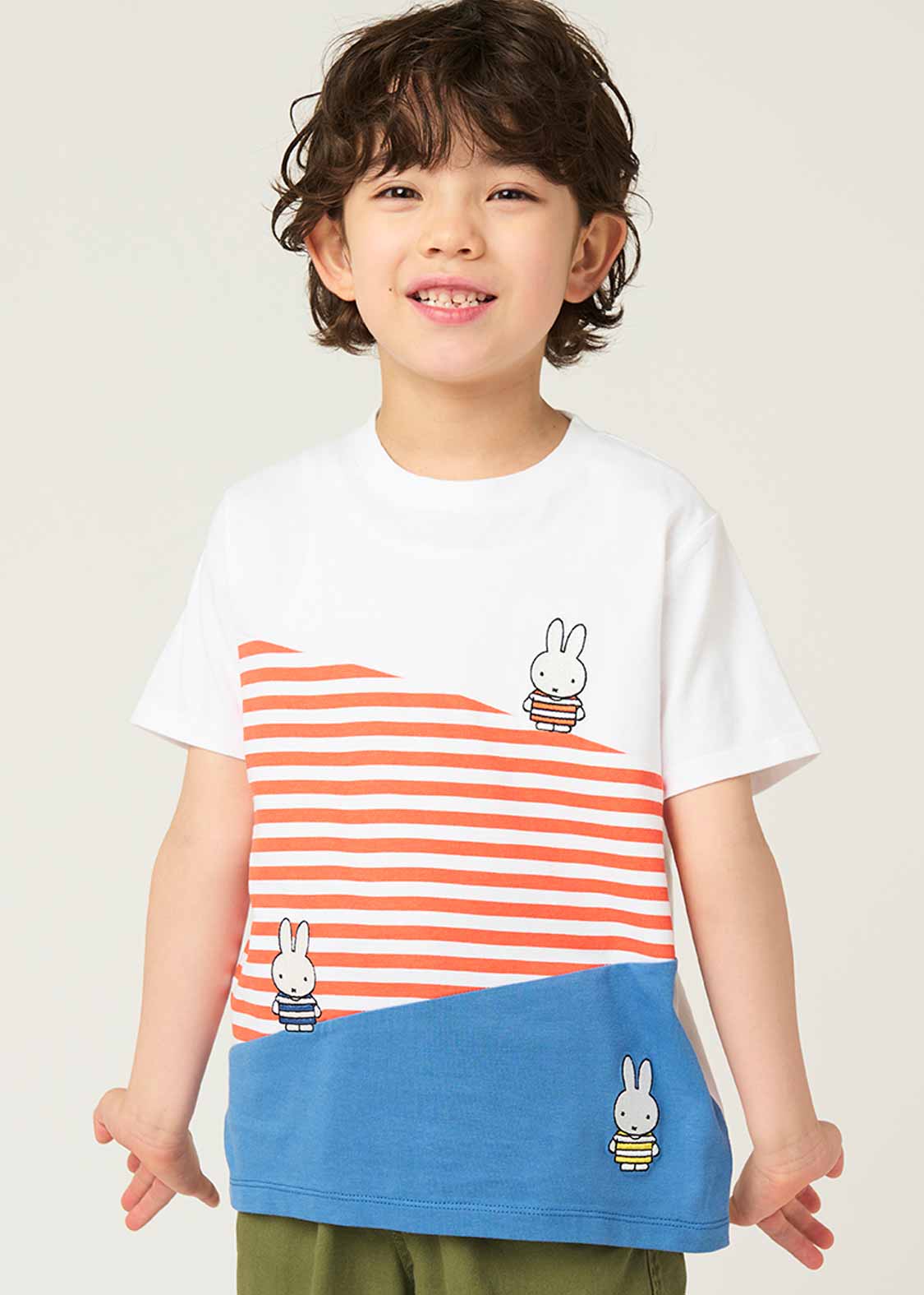 miffy Short Sleeve Tee (miffy_miffy Stripe) - Kids