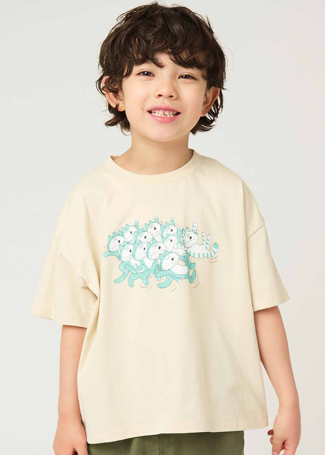 11 Piki no Neko Big Short Sleeve Tee (11 Piki no Neko_Albatross)