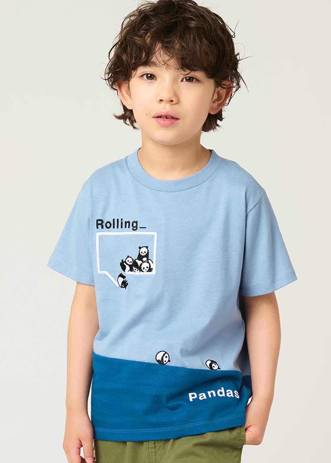 Short Sleeve Tee (Rolling Pandas) - Kids