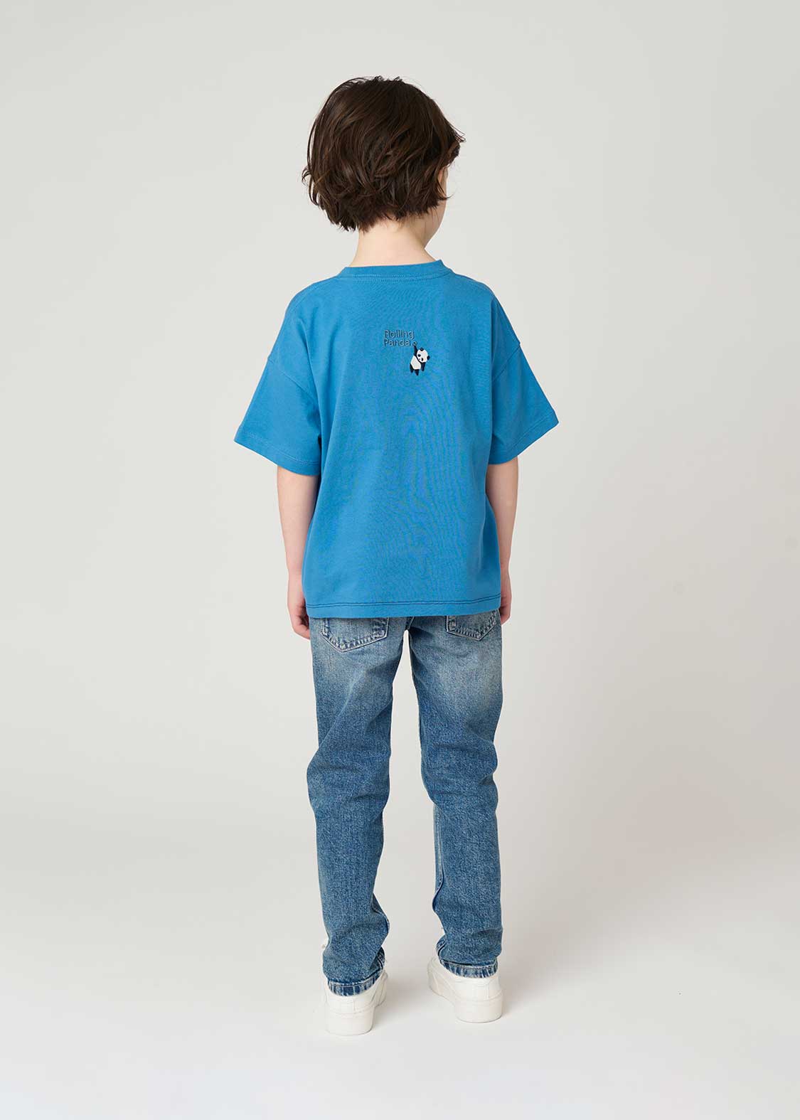 Big Silhouette Short Sleeve Tee (Rolling Pandas) - Kids