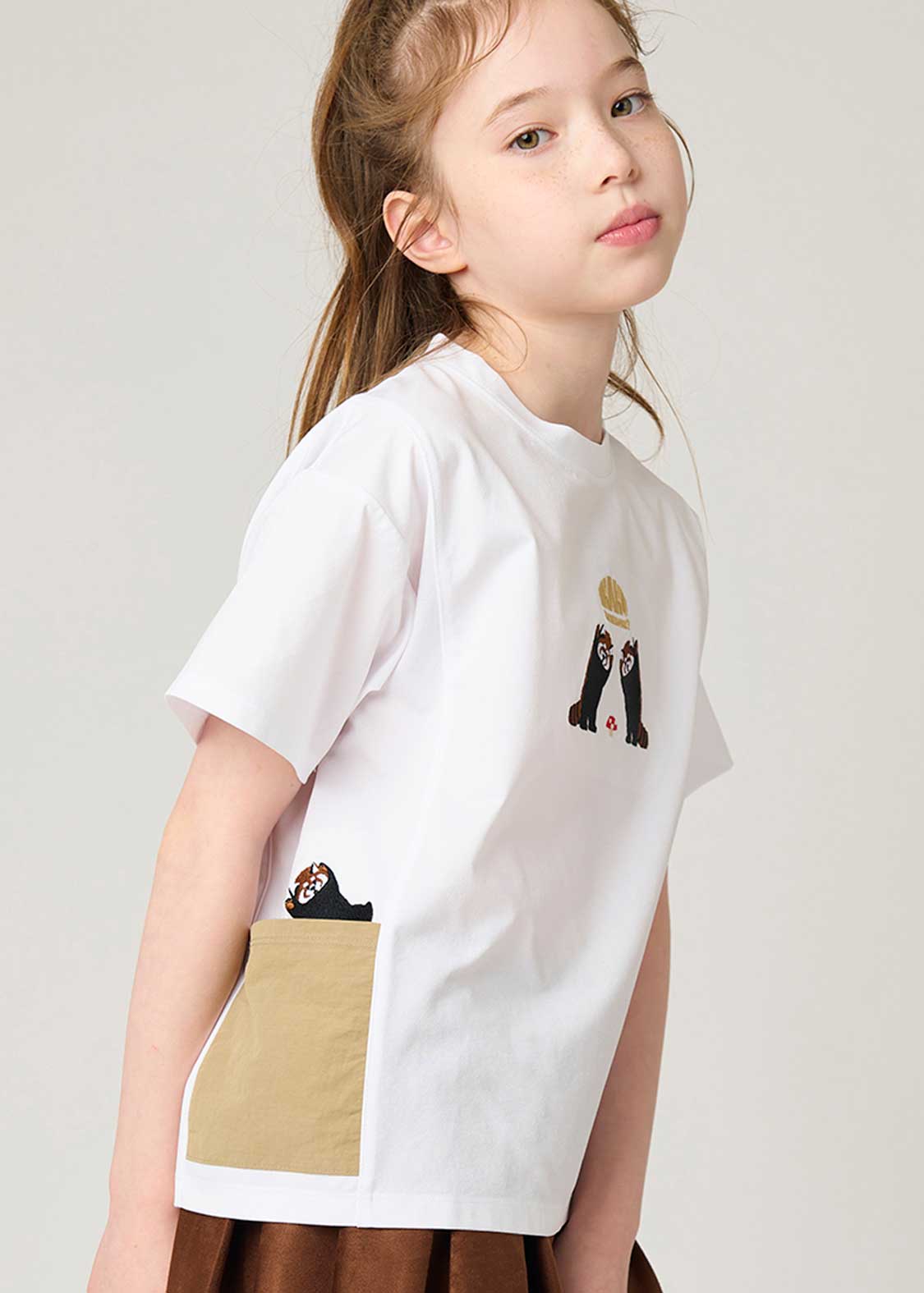 Side Pocket Short Sleeve Tee (Ikaku Nanikore) - Kids