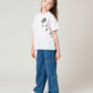 Side Pocket Short Sleeve Tee (Rolling Pandas Cafe) - Kids