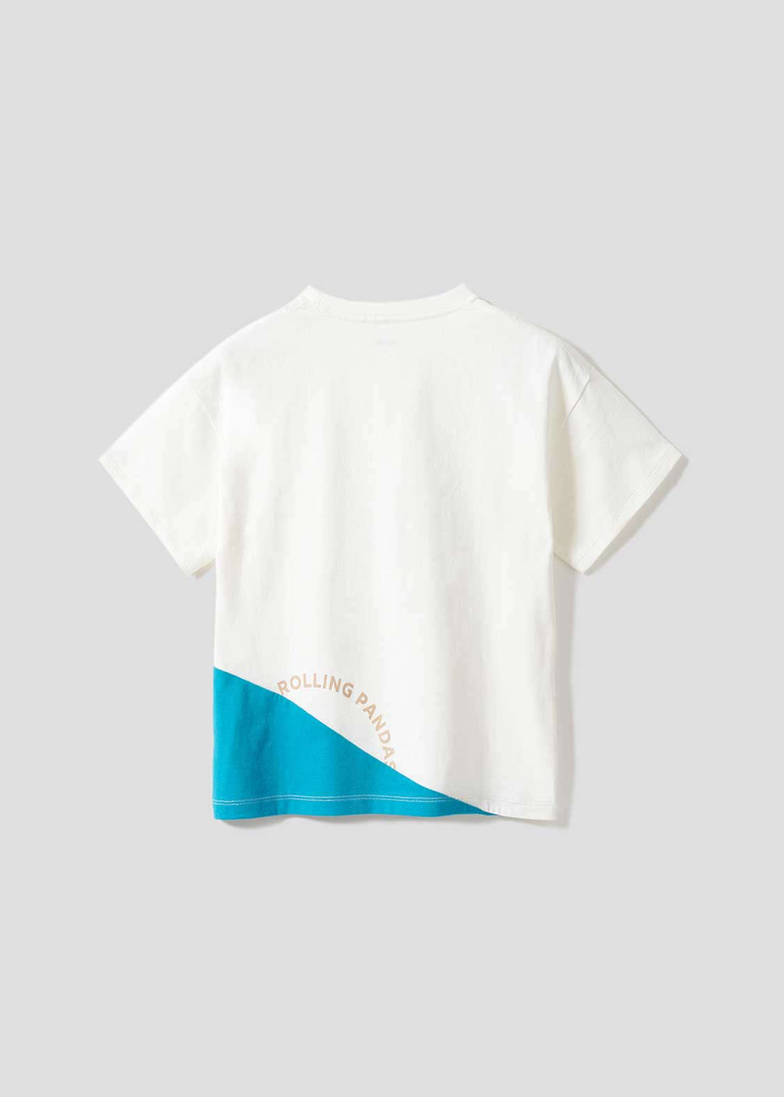 Rolling Pandas | Seaside Switching Big Silhouette Kids T-Shirt