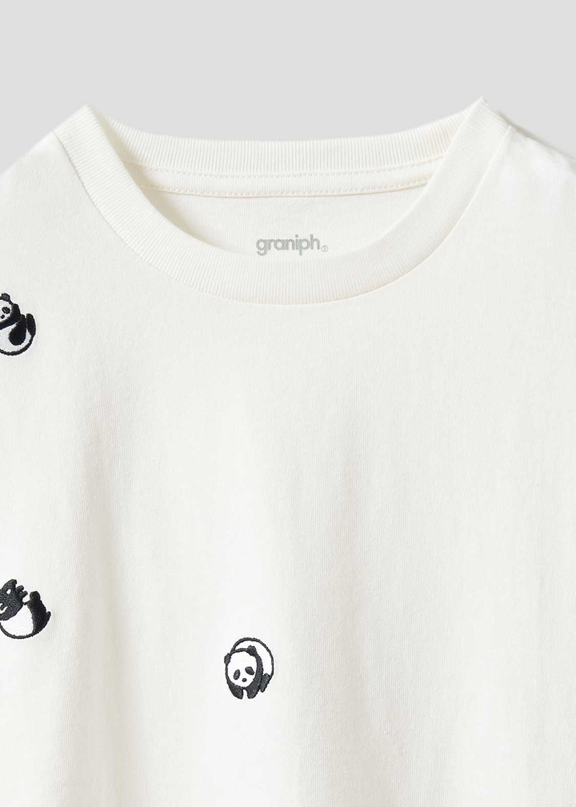 Rolling Pandas | Seaside Switching Big Silhouette Kids T-Shirt