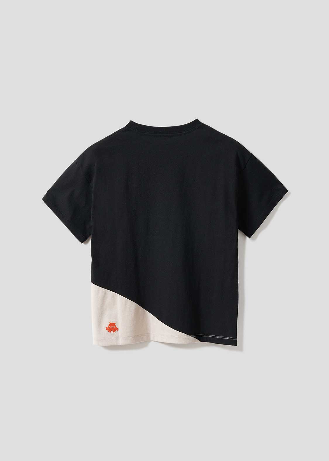 Sea Side Switching Big Silhouette Short Sleeve Tee (Mendaco and Sea Friends) - Kids